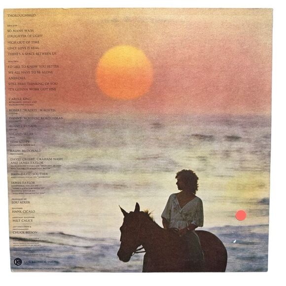 Carole King - Thoroughbred (Vinyl, 1975, Santa Maria Pressing) - Picture 2 of 6